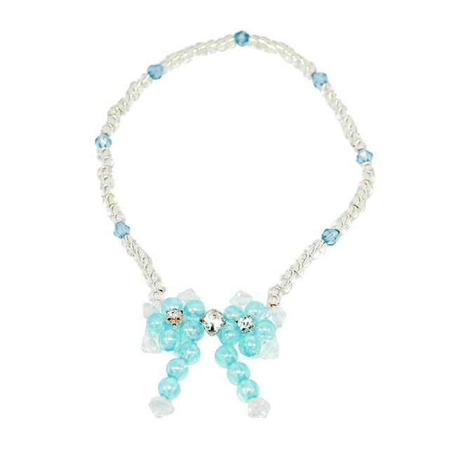 Juguete Collar de Flor de Mariposa con de Cuerda para 18 Pulgadas Americana Muchacha Doll CUTICAT Joyería de collar de muñeca