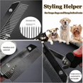 thumbnail image 5 of Undercoat Rake for Dogs Dog Rake Brush Long Tooth Grooming Rakes Brush with Anti-Slip Handle - Dog Brushes for Grooming Long Hair Pets -HK0712, 5 of 5