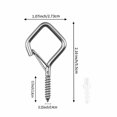 thumbnail image 2 of Ganchos de tornillo con ojal Emiluil de acero inoxidable 304, 5,5 cm, 20 piezas, 2 of 6