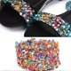 thumbnail image 3 of 1m DIY Shiny Colorful Stone Trim Ribbon Decoration Accessory Crafts Sewing Dress Decor(#02), 3 of 3