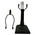 thumbnail image 3 of Mission Metal Lamp Base, Dark Bronze Finish with Gold Highlights, Nicely Weighted, 12" Tall, 3 of 5