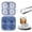 Blue, variant on ZOURIH Golf Ice Cube Tray 3D,Black Ice Ball Cube Mold for Cocktails,Bourbon,Brandy,Whiskey Gifts for Men,Silicone Fun Shapes,Black