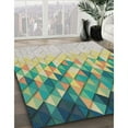 thumbnail image 2 of Ahgly Company Indoor Rectangle Patterned Hazel Green Novelty Area Rugs, Swatch Sample, 2 of 6