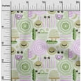 thumbnail image 2 of oneOone Velvet Light Green Fabric Beach Craft Projects Decor Fabric Printed By The Yard 58 Inch Wide, 2 of 4