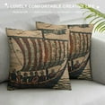 thumbnail image 3 of Bayeux Navigo Belgian Woven Cushion Cover - Handmade Square Pillow for Living Room - Tapestry Cushion for Indoor - Bedroom Decorative Pillow Covers - Cushion Cover for Sofa Bed &amp; Couch, 3 of 5