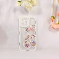 thumbnail image 4 of Compatible for iPhone 13 Pro Max Case Clear Cute Flower Floral Bear for Girls Women Pattern with Bear Ears Soft TPU Shockproof Protective Girly Cover-Bear, 4 of 13