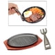 thumbnail image 4 of de hierro o de 8 "/ 10" / 12 " para restaurante na Accesorio de sartén para asar 10 pulgadas Soledad Plato de carne de hierro fundido, 4 of 10