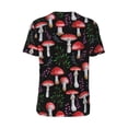 thumbnail image 3 of Balery Red Mushrooms Baseball Jersey for Men Casual Button Down Shirts Short Sleeve Active Team Sports Uniform-4X-Large, 3 of 9