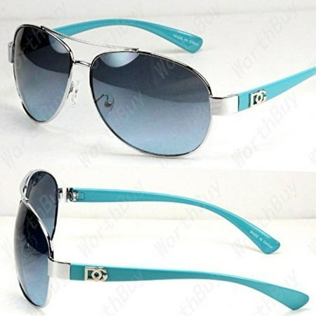 - New DG Eyewear Aviator Fashion Designer Sunglasses Shades Mens Women Blue/Blue Tinted Lens