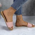thumbnail image 5 of GJPBGK Women's Flat Slide Sandals Open Toe One-Band Summer Slip-On Shoes for Beach, Travel & Casual Outfits, 5 of 6