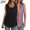 Black, variant on QUINDOS 2 Pack Womens Tank Tops Summer Casual Plus Size Camisoles for Women Pack Sleeveless Square Neck MultiPack Strap Shirts Tops Long Loose Fit Solid Color Undershirts