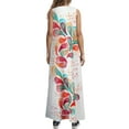 thumbnail image 3 of Innerwin Robes Longues Maxi Imprimé Floral Dames Été Plage Robe d'Été Vacances Sans Manches Robe Hawaïenne Style Y 4TG, 3 of 5
