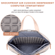 thumbnail image 3 of Bolso de hombro protector para ordenador portátil 360, bolso de maletín multifuncional para mujeres y hombres, 3 of 6