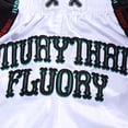 thumbnail image 5 of Fluory Muay Thai Boxing Shorts Colorful Line Rose Embroidery Women's Fitness Gym Sportswear Active Wear Casual Pants, 5 of 7