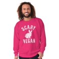 thumbnail image 5 of Scary Vegan Bunny Rabbit Vegetarian Sweatshirt for Men or Women Brisco Brands S, 5 of 5