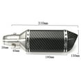 thumbnail image 4 of 38-51mm Universal Motorcycle Pit Dirt Bike Scooter ATV Steel Short Exhaust Slip On Muffler Pipe Removable Silencer with DB Killer, 4 of 8