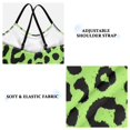 thumbnail image 4 of Girls' One-piece Swimsuit Cross Back Bathing Suit Beach Surfing Sizes 3T-10T Neon Green Leopard Print, 4 of 9