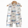 thumbnail image 3 of TOWED22 Newborn Baby Girl Clothes Infant Cute Print Romper Summer Outfit for Girls Ruffle Sleeve Bodysuit Jumpsuit Blue,6-12 M, 3 of 3