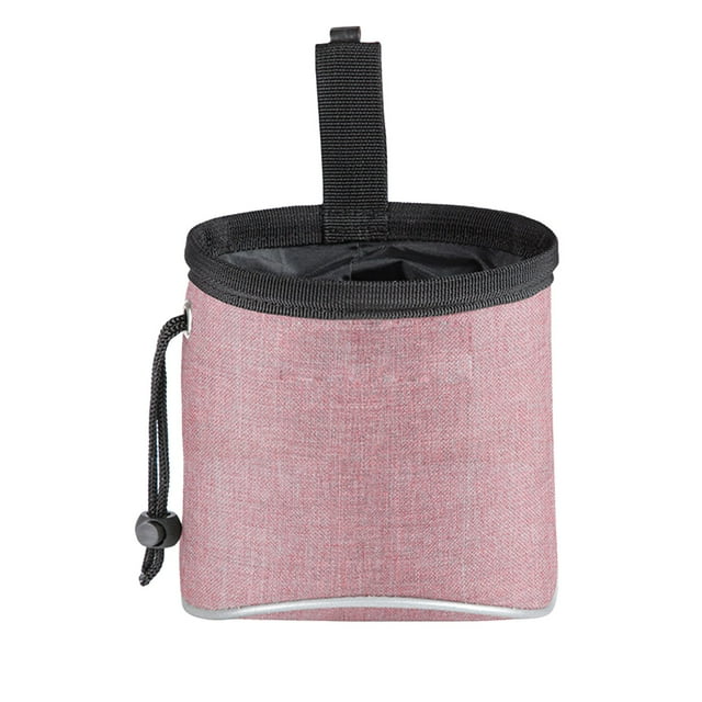 Pochette à Collation pour Animaux de Compagnie Extérieure avec Design Étanche, Ceinture Réglable pour Dressage de Chien, Bandes Réfléchissantes, Compartiments Multi-Zippers pour Friandises et Sacs à Déchets