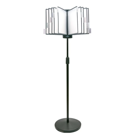 View-Adjust Floor Stand Reference Organizer with 10 display panels, displays up to 20 pages