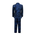 thumbnail image 2 of Visaccy Boys Suits Slim Fit 5 Piece Formal Outfit Dresswear Suit for Kids Blue Tuxedo Wedding, 2 of 5