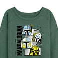 thumbnail image 3 of Star Wars - The Mandalorian Mando Helmet Grid  - Wo Men's French Terry Long Sleeve Pullover, 3 of 5