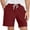 hgg229-Red, variant on Yaoyar Mens Pajama Shorts Sleep Cotton Lounge PJ Lightweight Elastic Waist Drawstring Nightwear Bottom with Pockets
