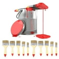 thumbnail image 4 of Phenofice 10Pcs Reusable Paint Brushes with Plastic Bristles for Smooth Wall Paint Application, 4 of 4