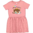 thumbnail image 3 of Inktastic Merry Christmas Cute Nativity Scene Girls Toddler Dress, 3 of 5