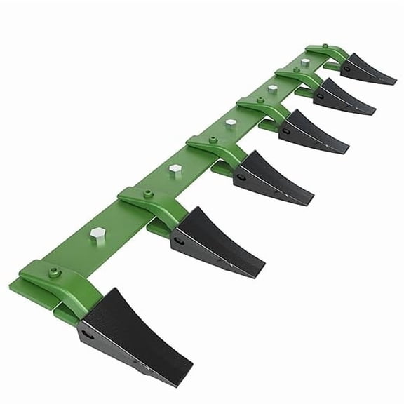 Bucket Tooth Bar,Steel Heavy-Duty Bucket Teeth Bar for Sub-Compact Tractor, 4560 Lbs Load-Bearing, Fits Bucket Cutting Edges Sized 1/2" or Less with No Drilling Required (Green, 48")