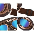 thumbnail image 4 of Vintage Retro Motorcycle Goggles Windproof Anti-Dust Riding Glasses for Harley Cruiser Scooter Unisex Steampunk Style, 4 of 8