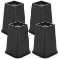 thumbnail image 2 of 4PCS Bed Risers, 8" Heavy Duty Sofa Risers Set, Furniture Risers with Protective Foam Top and Rubber Bottom, Non-Slip Bed Risers for Added Storage and Easy Cleaning, 2 of 6