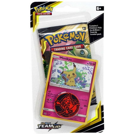 Pokemon Sun & Moon Team Up Mimikyu Blister Booster Pack (with Coin)
