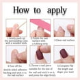 thumbnail image 5 of Uñas postizas adhesivas HPYFOI almendradas con lunares y flores, 24 piezas, 5 of 5