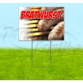 thumbnail image 1 of Bratwurst (18" x 24") Yard Sign, Includes Metal Step Stake, 1 of 6