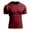Red, variant on Maean Men's Short Sleeve Athletic Shirts with Hooded Workout Running Muscle Tee Breathable Stretchy Tshirts