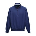 thumbnail image 1 of Tri-Mountain Bennett J2660 Raglan Sleeve Pullover Windshirt, Small, Royal Blue/Red, 1 of 2