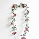 thumbnail image 4 of Flores artificiales decorativas, flores de seda con luces, enredaderas, bayas, puertas de patio, decoraciones para colgar en la pared, flores artificiales y enredaderas para farolas., 4 of 6