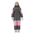 thumbnail image 3 of XIMIN Snow Suit for Girls One Piece Snowsuit Waterproof Insulated Waterproof Winter Overalls Snowboarding Ski Suits Coats Jumpsuits Outdoor Snowsuit, 3 of 8