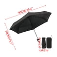 thumbnail image 3 of Voglyf Mini Travel Folding Umbrella, Small Compact and Lightweight, Pocket Size Sun Rain Umbrella, Portable Windproof Small Parasol with Storage for Women Men Travel Outdoor Carry Gift,Black, 3 of 8