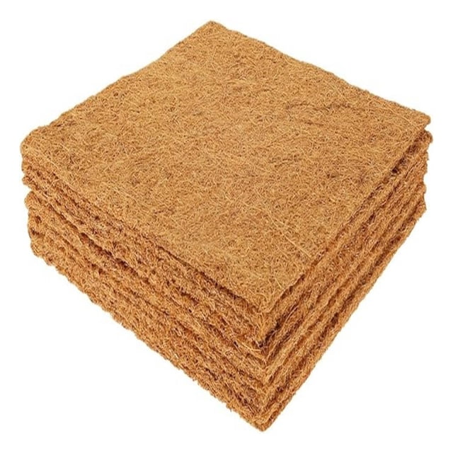 pitrice Accessoires pour Poulailler Texture Herbe Naturelle Tapis de Nidification Confortables pour Ponte d'Œufs Réutilisables 30*30cm