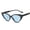 Bright Black Blue Lens, variant on 2026 European and American triangular cat-eye retro sunglasses, high-end UV protection sun glasses for women and men