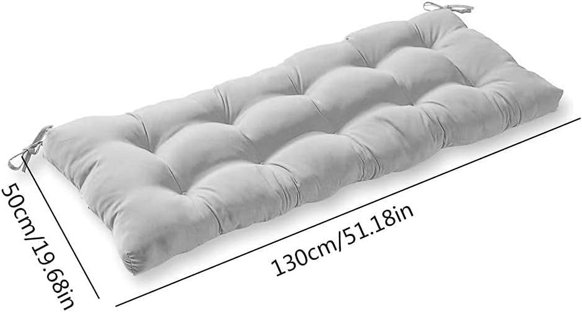 Namzi 1 Pcs 39*20inch Bench Cushion, Outdoor Bench Cushion for Patio & Garden, Heavy Duty Outdoor Furniture Cushion for Porch Seating,Grey
