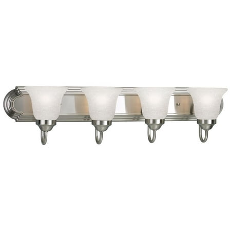 

Progress Lighting 30 Brushed Nickel Vanity Light with Etched Glass P300075-009
