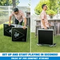 thumbnail image 4 of GoPong 8-Foot Portable Folding Beer Pong / Flip Cup Table (6 Balls Included) - Black, 4 of 6