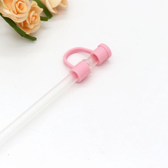 Colorful Silicone Straw Cover Set (Fits 6-8mm) - Reusable Food-Grade Dust-Proof Straw Tips, Cute Portable Protector for Travel, Daily Hydration & Party