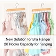 thumbnail image 2 of Organizador Bra Hanger Resovo para camisetas sin mangas, 20 ganchos, armario de madera, 2 of 7