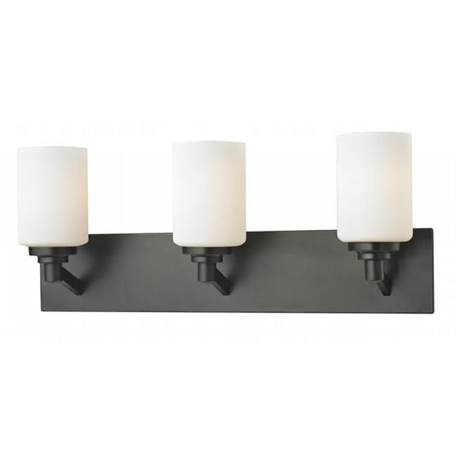 Coiffeuse en Verre d'Acier Cuivré Bronze 3 Lumières
