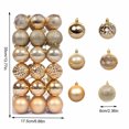 thumbnail image 3 of 36 pcs Christmas Ball Ornaments 2.36 Inches Hanging Ornaments Neutral Ornament Set Christmas Baubles Hanging Balls for Holiday Xmas Tree Wedding Decorations The Holiday, 3 of 6