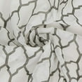 thumbnail image 3 of 2 Piece GEO Flocked Sheer Grommet Window Curtain Panels 38" X 84" Total 76" X 84" Grey, 3 of 6